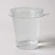 Plastic Solo Shot Glass 60 ML With Lid – Transparent