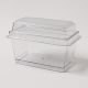 Plastic Mousse Container 130 ML Rectangle With Lid – Transparent