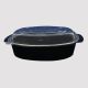 Plastic Food Packaging Container 950 ML Oval Domed Lid – Transparent