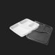 White 3 Compartment Meal Platter Tray With Lid