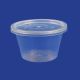 Plastic Sauce Packaging Container 100 ML Round – Transparent