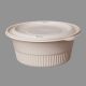 Cornstarch Container 1500 ML Round With Lid – Natural