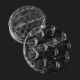 Transparent PVC 12 Circular Ladoo Tray