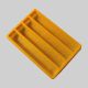 Plastic Sweets Packaging Tray 4 Line 800gms – Yellow