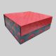 Rigid Collapsible Box Square Floral UV Print – Red