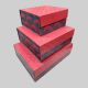 Rigid Collapsible Box Rectangle Floral UV Print – Red