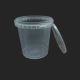 Plastic Ice Cream Packaging Container 1000 ML Round Tamper Proof – Transparent