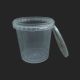 Plastic Ice Cream Packaging Container 1250 ML Round Tamper Proof – Transparent