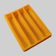 Plastic Sweets Packaging Tray 4 Line 750gms – Yellow