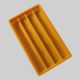 Yellow 4 Line 1kg Sweets Packaging Tray