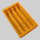 Plastic Sweets Packaging Tray 4 Line 800gms Beading – Yellow