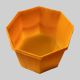 Plastic Sweets Packaging Tray 1kg Ghewar – Yellow