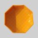 Plastic Sweets Packaging Tray 250gms Ghewar – Yellow