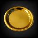 Golden Size 9 Round Disposable Plate
